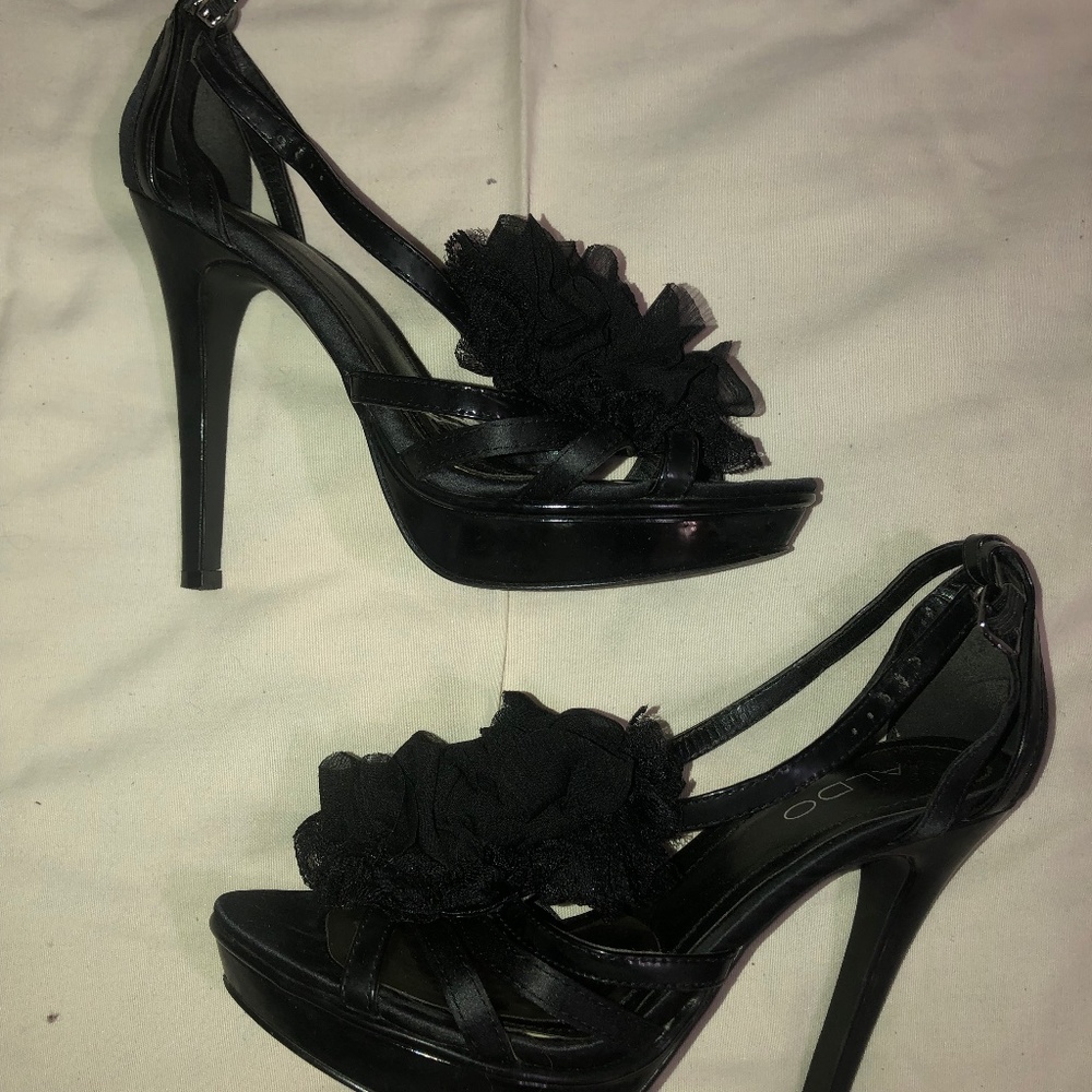 Black Aldo Heels